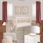 Girl Nursery Inspiration Floral Pink