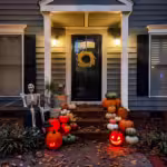 Decorating the Front Porch for Fall and Halloween